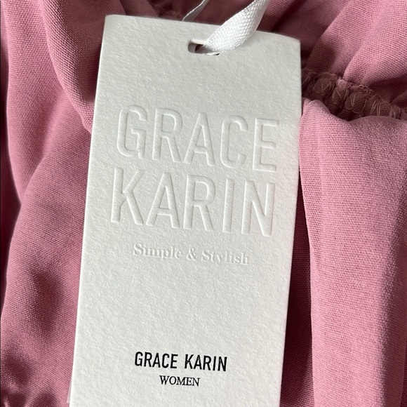 Pink Ruffled Strapless Dress - Picture 5 of 11